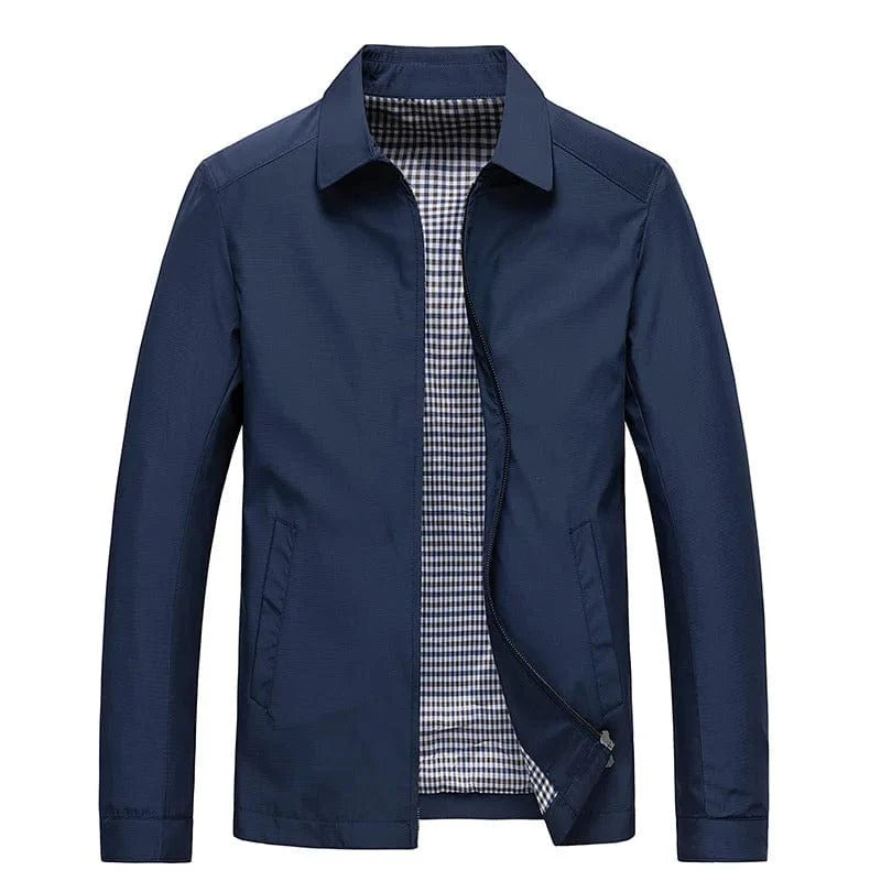 Plain Casual Collared Jacket