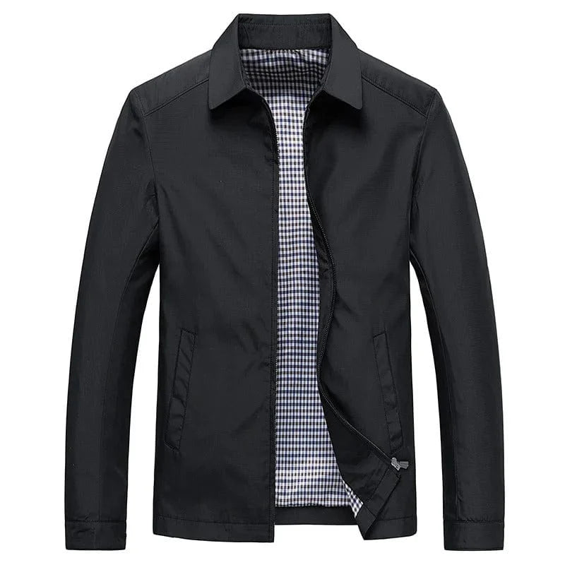 Plain Casual Collared Jacket