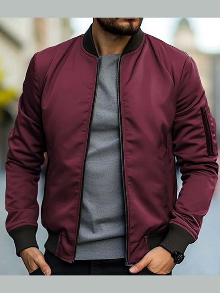 Classy Vintage Men's Bomber Jacket