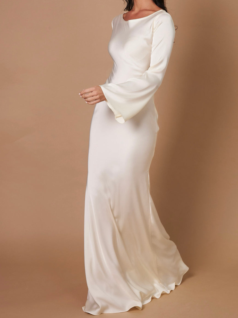 Elegant Long Sleeve Bodycon Maxi Dress