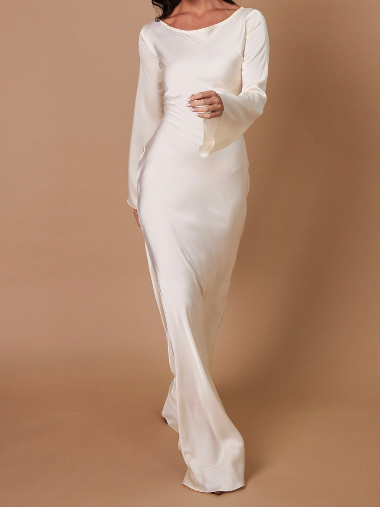 Elegant Long Sleeve Bodycon Maxi Dress