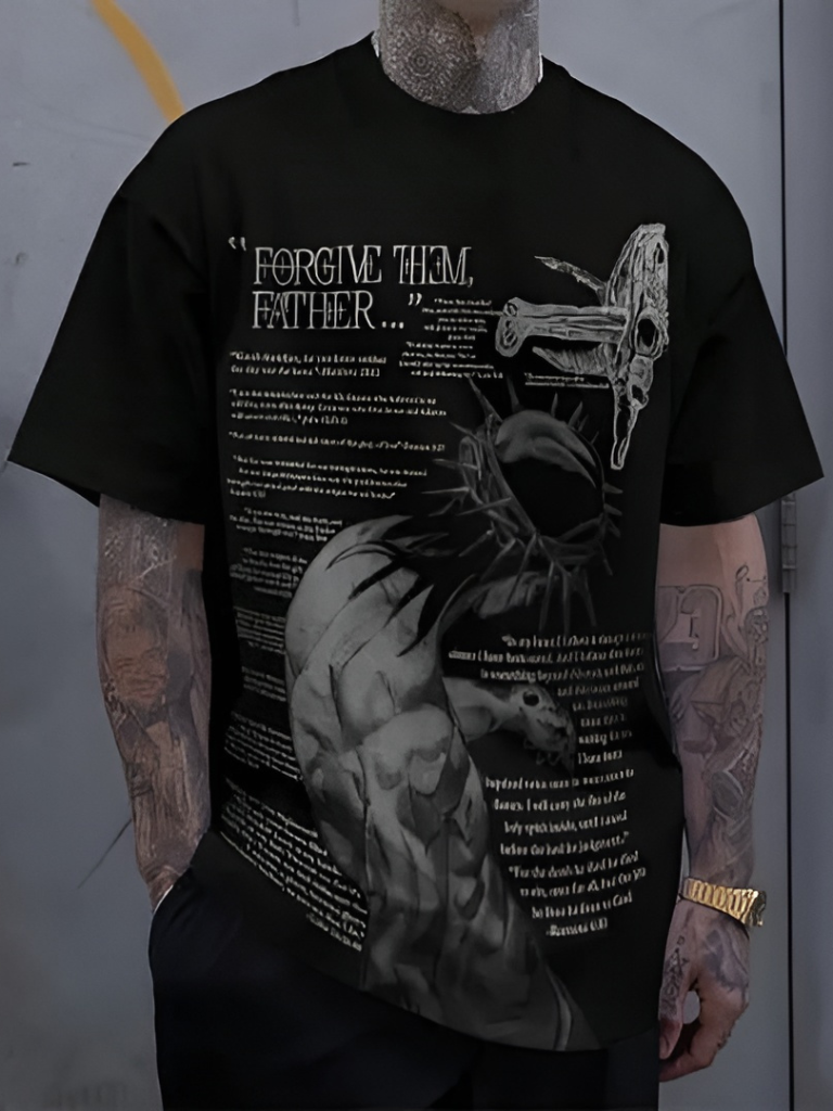 Forgive Them Father Printed Shirt