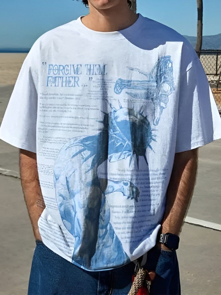 Forgive Them Father Printed Shirt