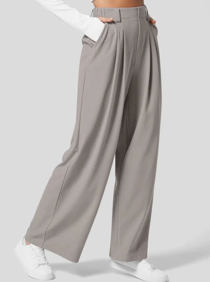 Klassiske strækbare lige bukser