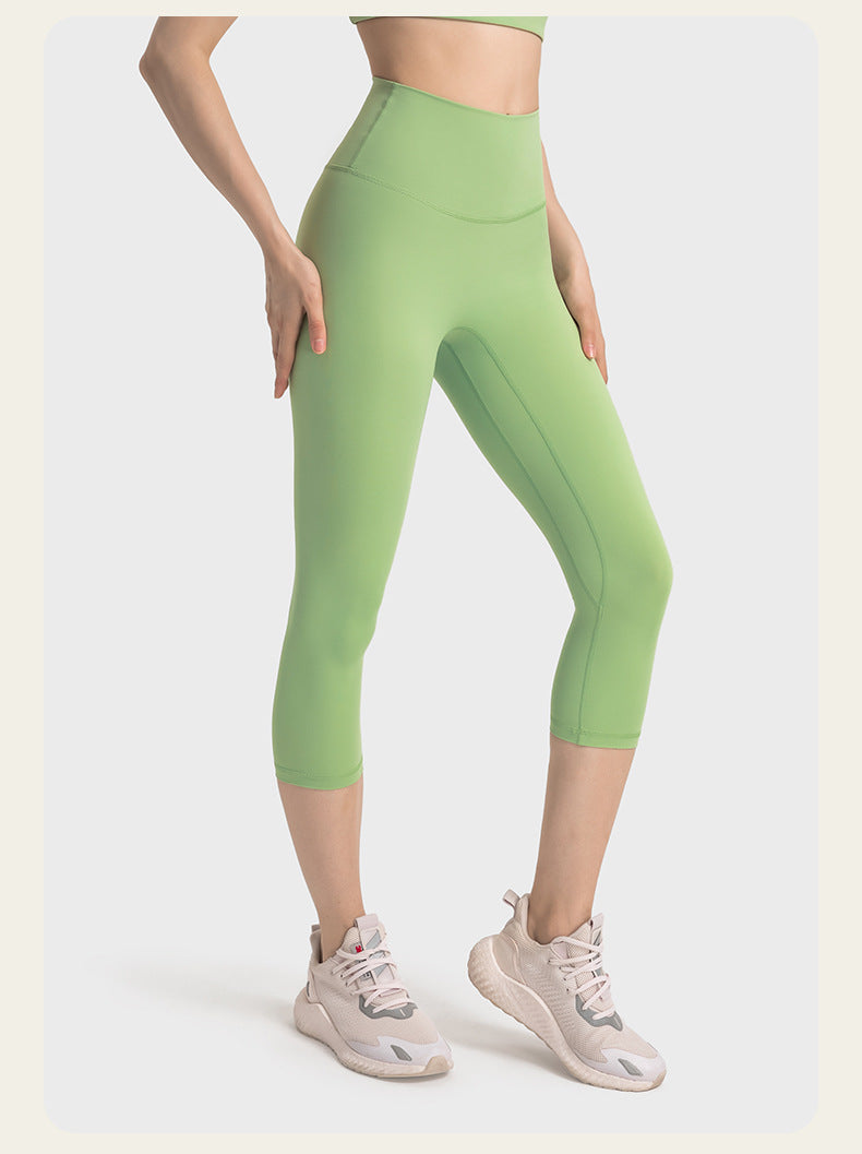 Apple Green Stretchable High Waist Exercise Yoga Pants