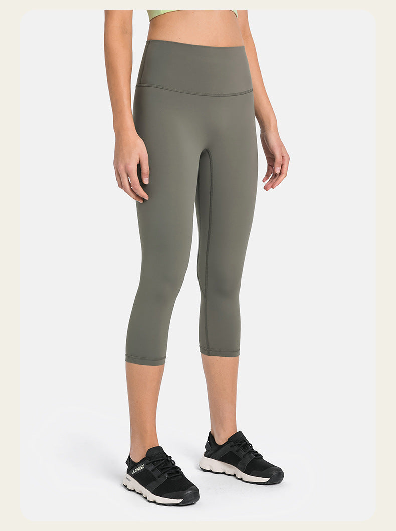 Army Green Stretchable High Waist Exercise Yoga Pants