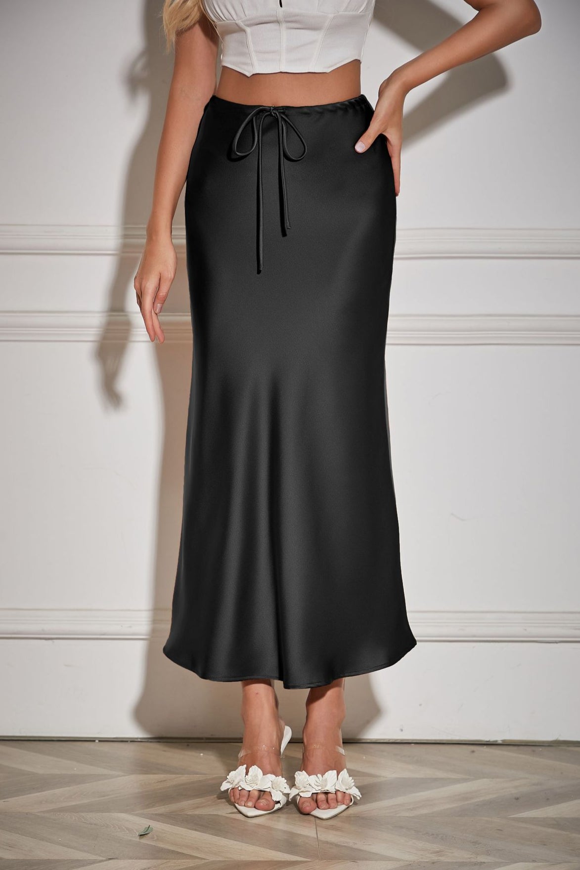 Black Tie Wait Maxi Skirt