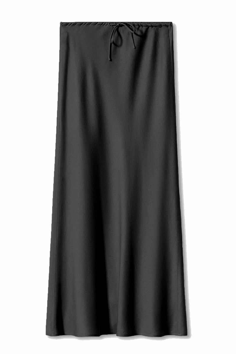 Zwarte Tie Wait Maxi Rok 