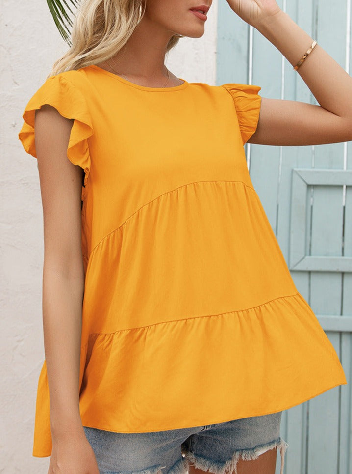 Classic Ruffle Tiered Blouse
