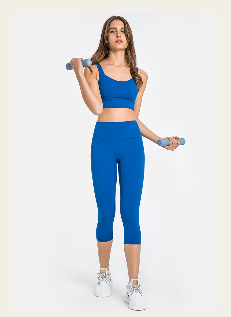 Royal Blue Stretchable High Waist Exercise Yoga Pants