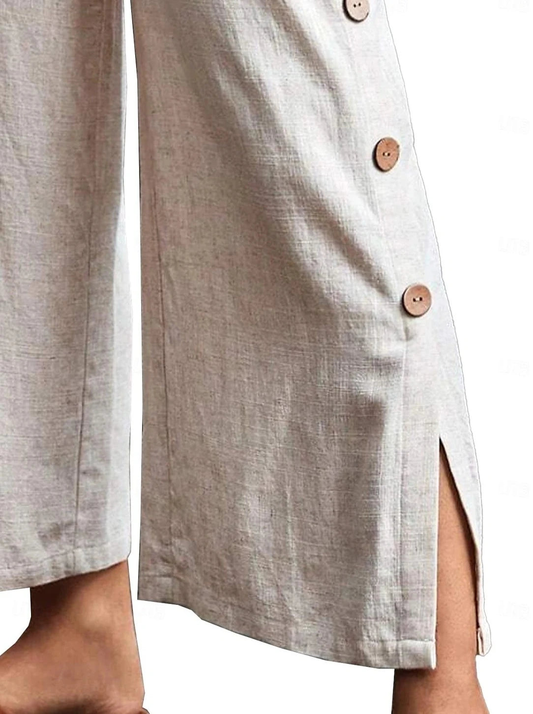 Summer Drawstring Elastic Linen Pants