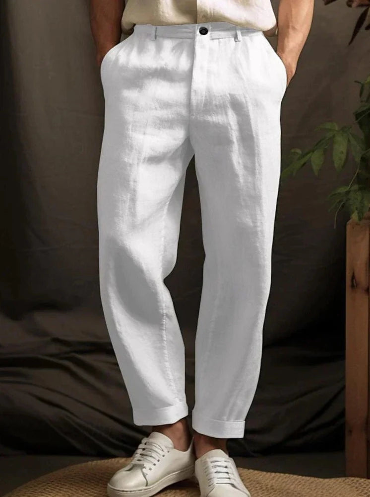 Loose Plain Men's Trousers