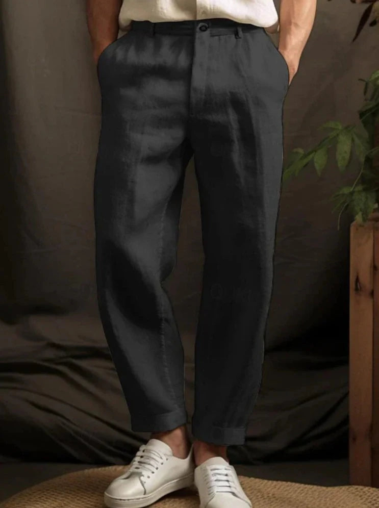 Loose Plain Men's Trousers