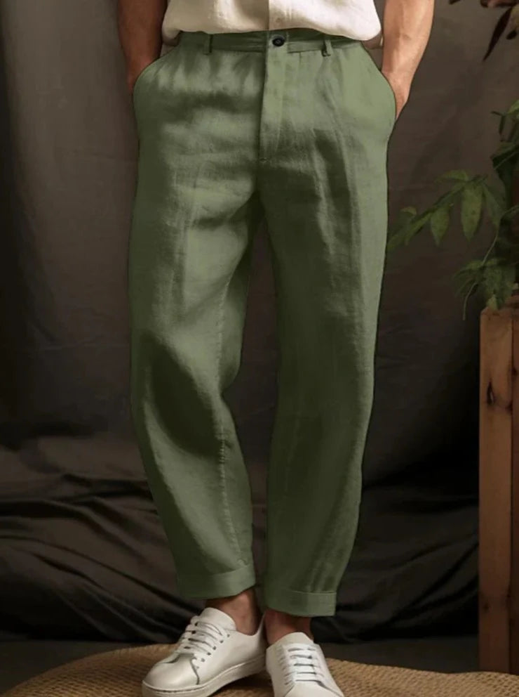 Loose Plain Men's Trousers