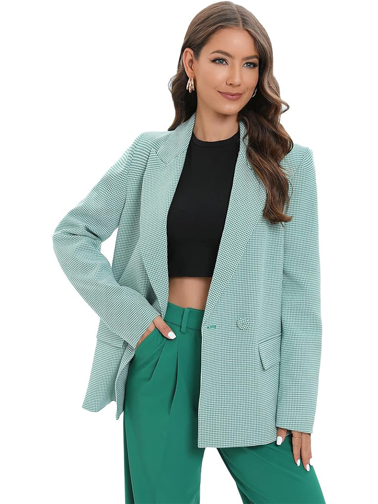Womens Casual Oversized Suit Jacket