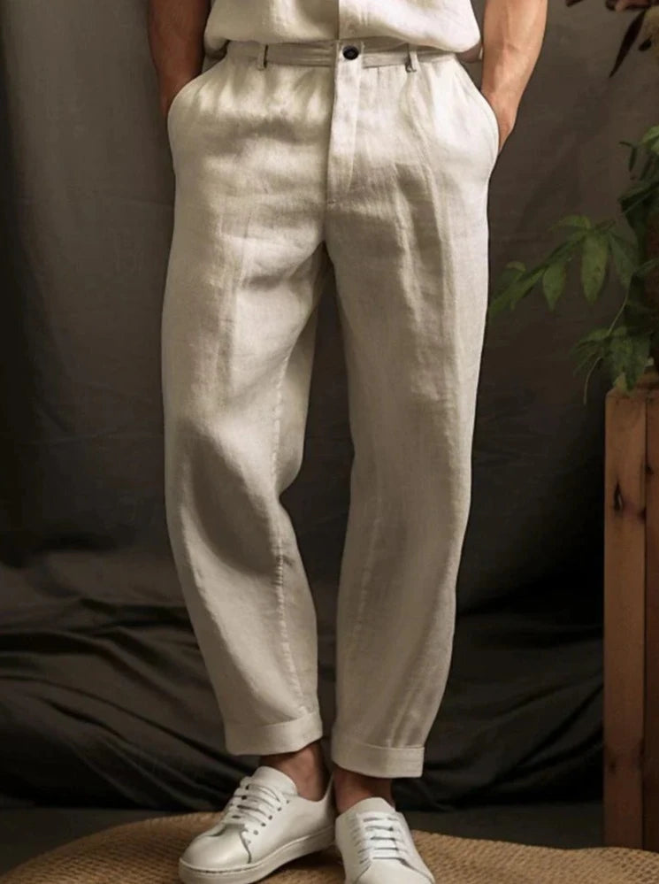 Loose Plain Men's Trousers