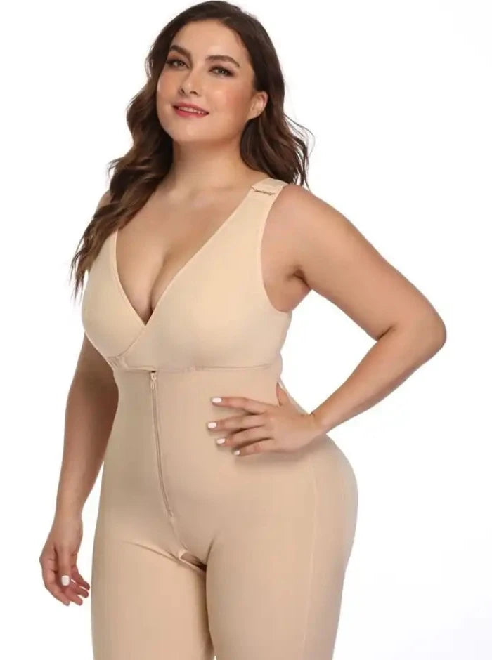 Plus Size One Piece Butt Lifting and Stram Bodysuit 