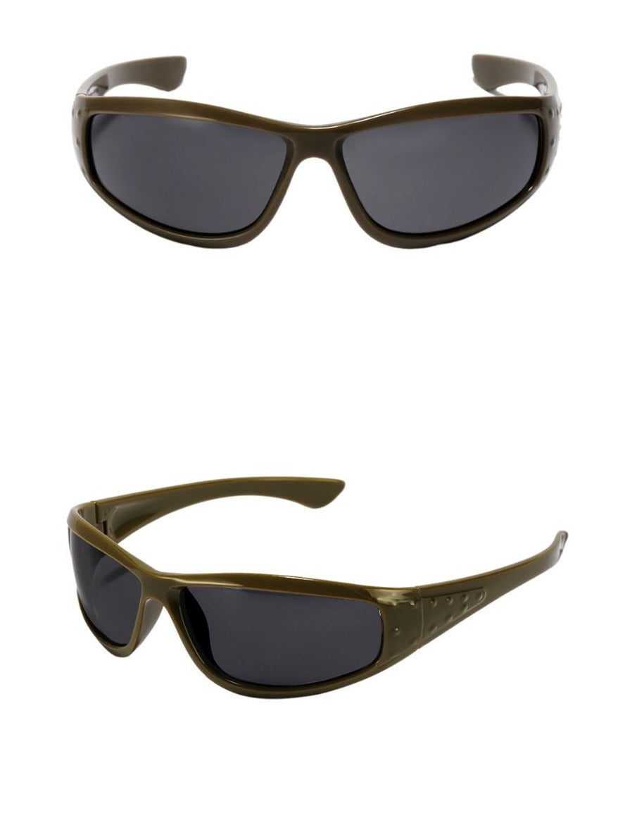 Summer Sleek Sunglasses Women Pinchbox Metallic Brown 