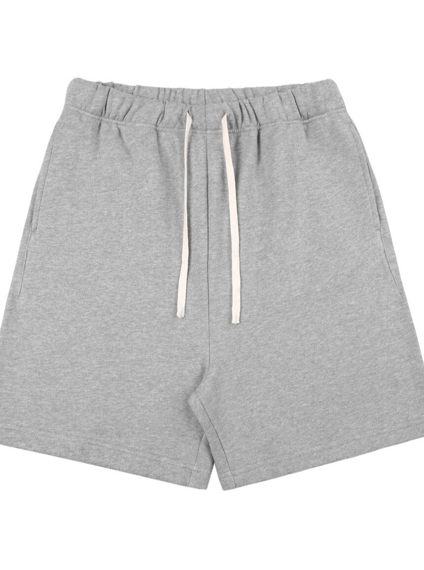 Elastic Waist Cotton Shorts PinchBox Grey S 