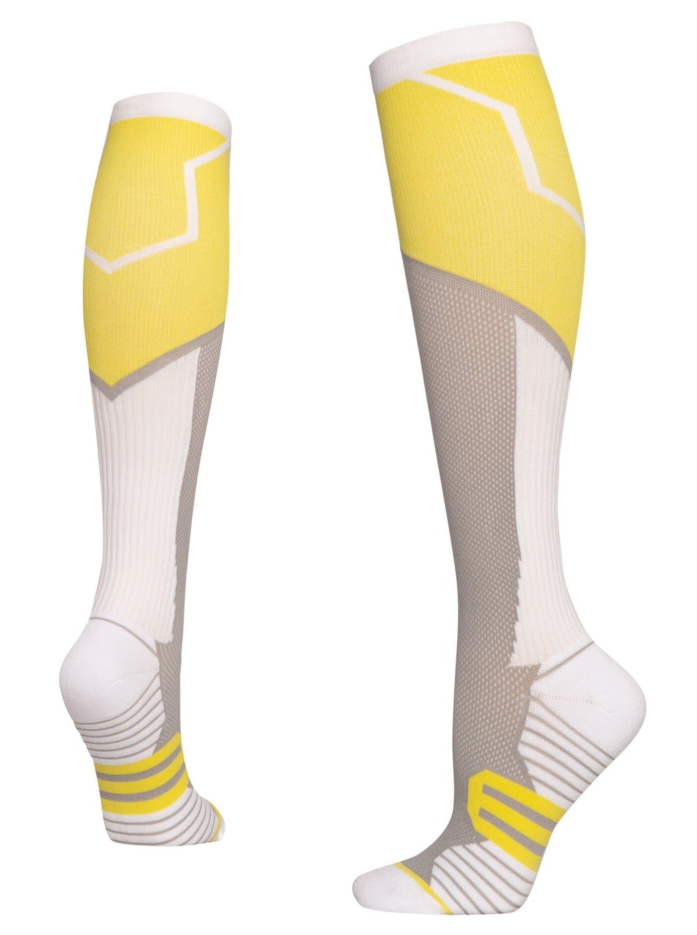 Outdoor sports pressure socks long tube skipping rope fitness calf socks sports muscles can compress socks PinchBox S/M(36-40) Yellow 