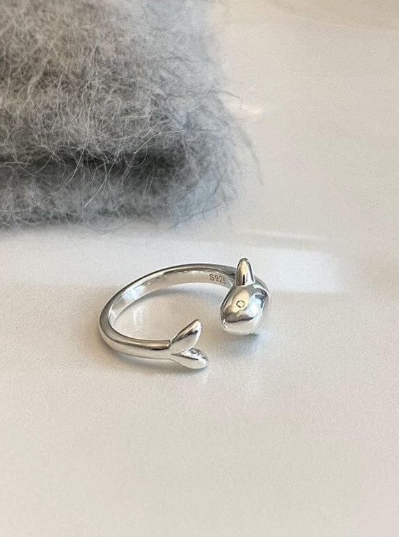 Cute Silver Dolphin Ring Rings Pinchbox 